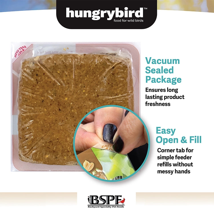 Premium Energy+ Suet Cakes with Cranberry Filling - High Protein Wild Bird Food, 12 Pack - Perfect for Backyard Bird Feeding & Attracting Woodpeckers, Nuthatches in Winter