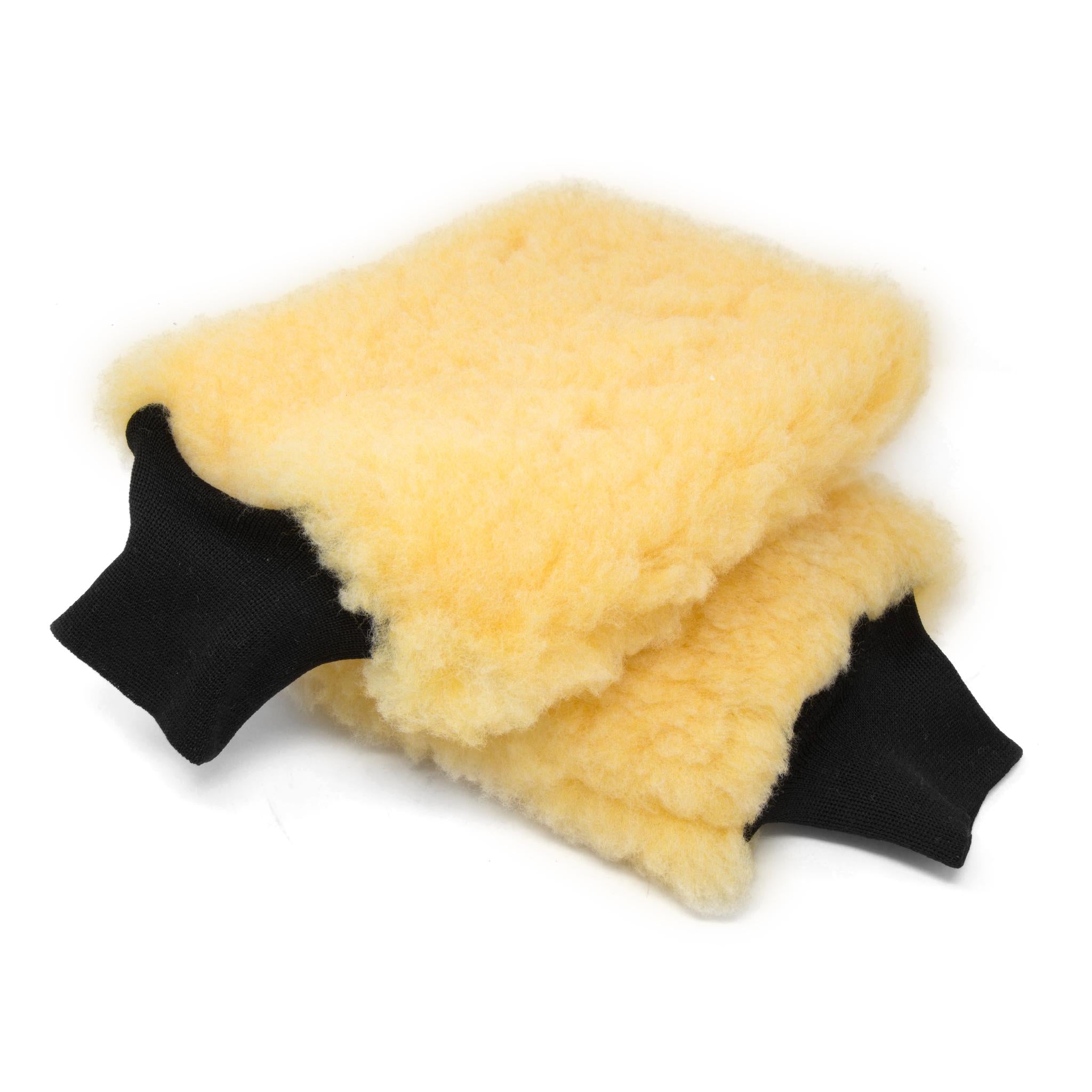 Premium Synthetic Wool Car Polishing Wash Mitts - 2 Pack | American Made | Perfect for Detailing, Washing & Waxing Your Vehicle