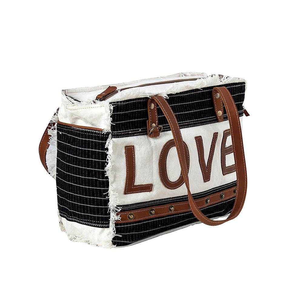 Myra Letters of Love Crossbody Bags for Women - Stylish Vegan Leather Purse with Adjustable Strap - Perfect for Date Night, Travel & Everyday Use