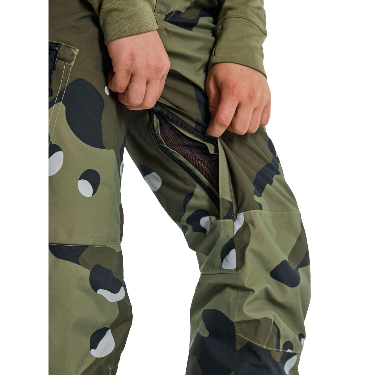 Burton Boys' Exile 2L Insulated Cargo Snow Pants - Waterproof Winter Snowboarding Pants for Kids with Adjustable Waist, Perfect for Skiing, Snowboarding & Outdoor Winter Activities