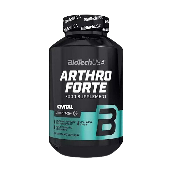 BioTechUSA Arthro Forte Joint Support Supplement - 120 Tablets for Joint Pain Relief & Mobility - Supports Healthy Cartilage & Connective Tissue - Ideal for Athletes & Active Adults