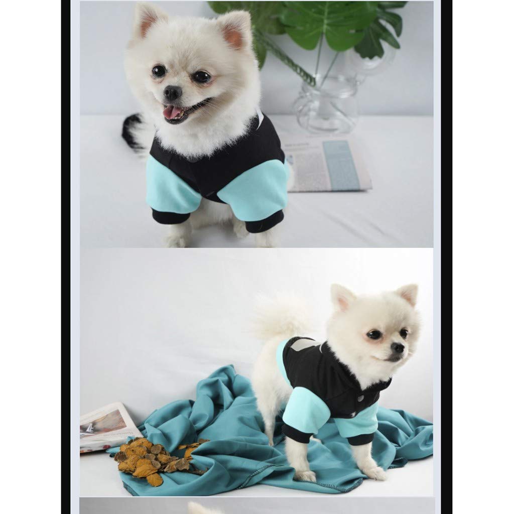 FarJing Reflective Dog Hoodie - Soft & Warm Pet Hooded Sweater with Hat for Small to Medium Dogs | Perfect for Night Walks, Outdoor Adventures & Cold Weather Protection