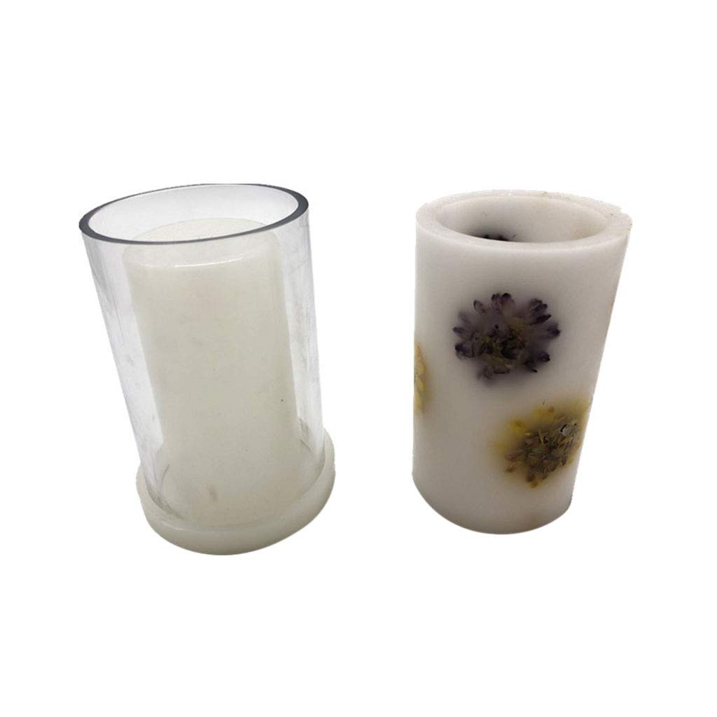 Luosh Candle Making Kit - Cylindrical Candle Molds for DIY Homemade Candles | Perfect for Aromatherapy, Home Decor & Gifts