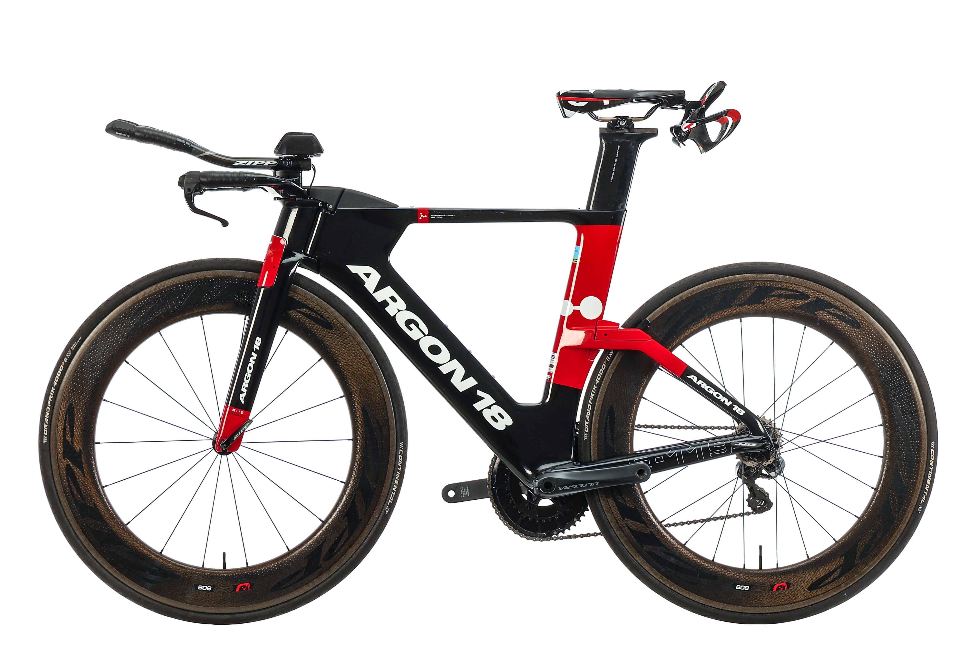 Argon 18 E-119 Tri Triathlon Bike 2018 - Medium Size | Premium Carbon Frame, Aero Design for Competitive Racing | Ideal for Ironman, Time Trials & Endurance Events
