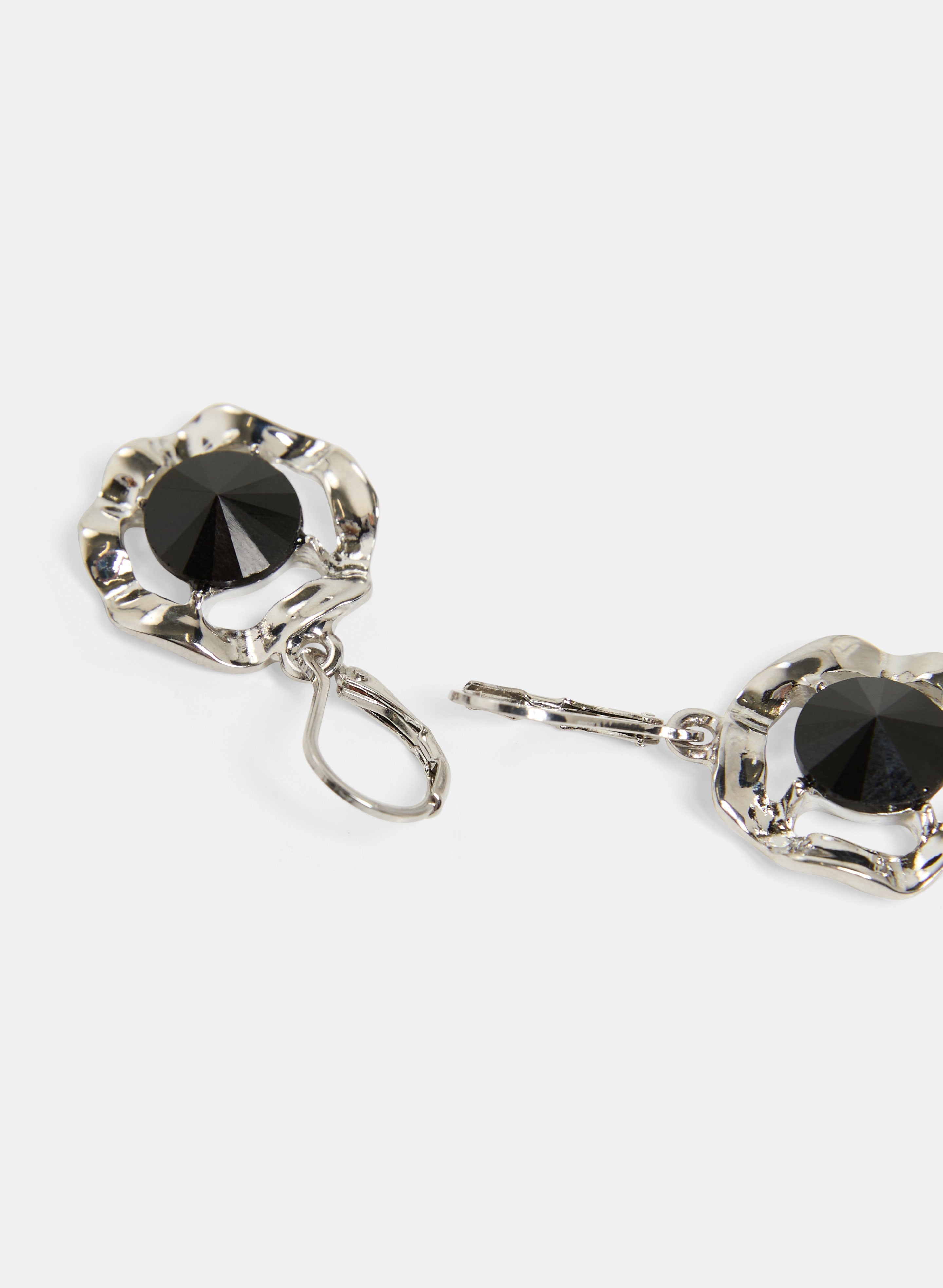 Exquisite Faceted Stone Drop Earrings for Women - Elegant Dangle Jewelry for Party, Wedding & Evening Wear
