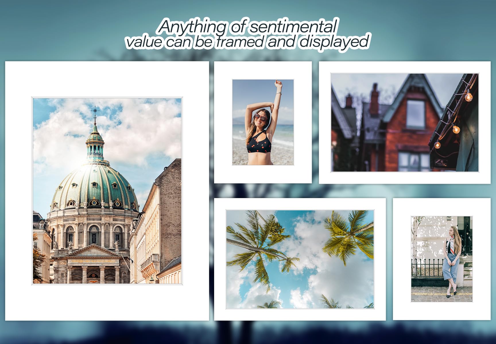 25-Pack 5x7 White Mat Board Center - 4-Ply Thickness Backing Boards for Picture, Photo & Framing Support | Perfect for Art Displays, Scrapbooking & Professional Framing Projects