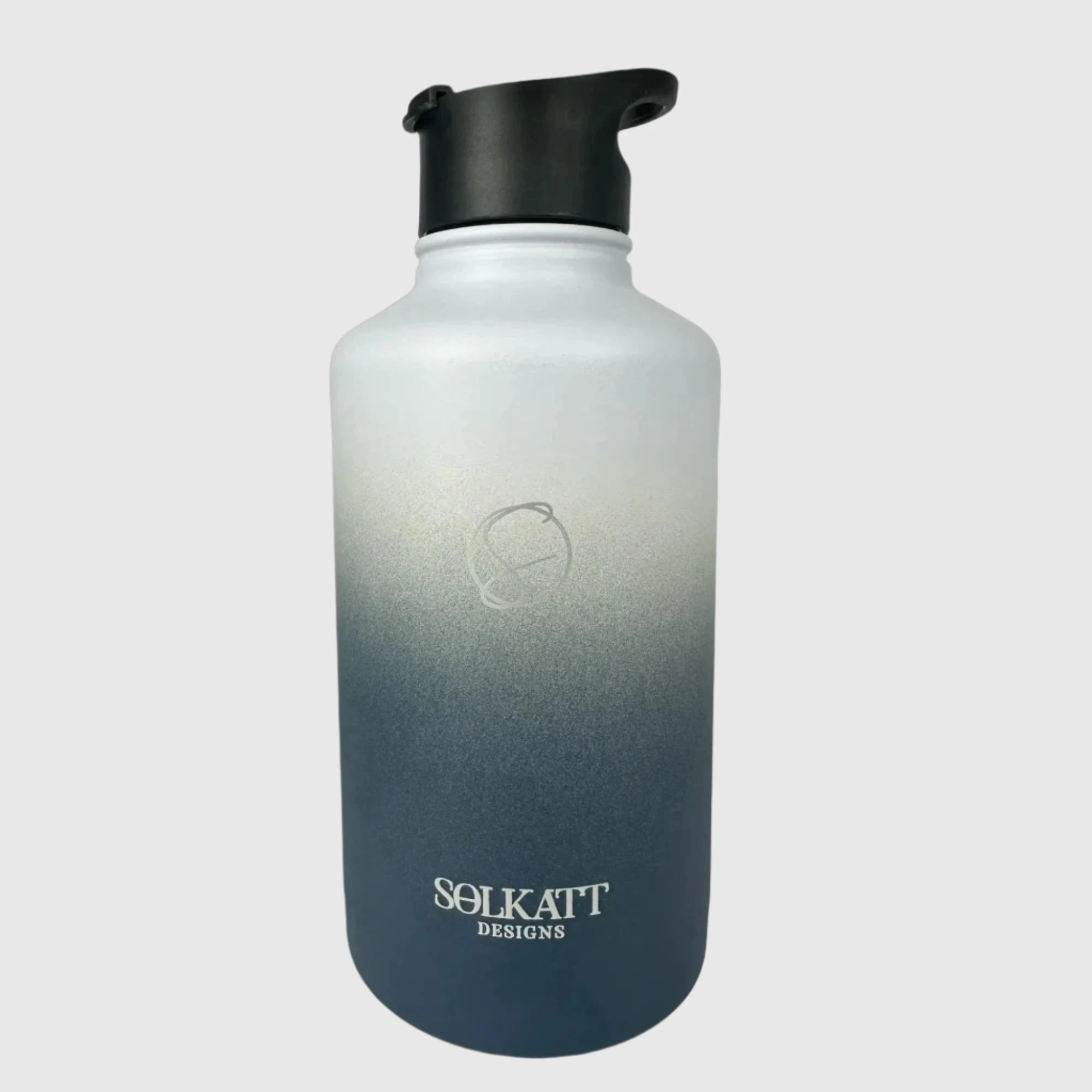 Royal Blue Insulated Stainless Steel Water Bottle 1.9L (64oz) - Keeps Drinks Cold 24Hrs/Hot 12Hrs - Perfect for Gym, Hiking, Camping & Outdoor Activities