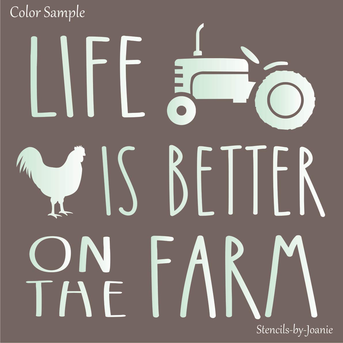 Farmhouse DIY Stencils Set - Rustic Country Ranch & Chicken Tractor Designs for Wood Signs, Home Decor & Craft Projects | Perfect for Farmhouse Decor, DIY Projects & Hobby Crafting