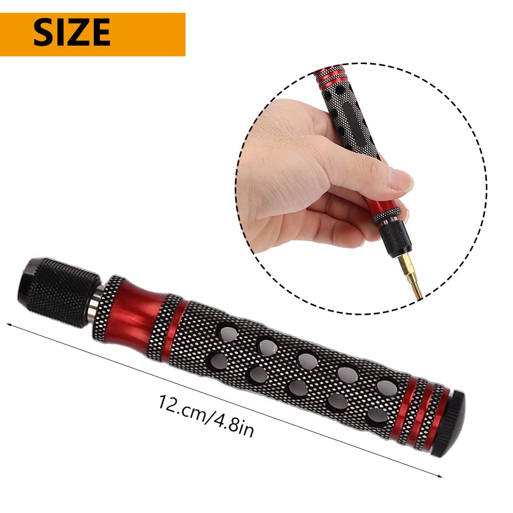 12-in-1 Detachable RC Screwdriver Set - Red Handle Repair Tool Kit for RC Cars, Drones & Model Vehicles - Perfect for Hobbyists & DIY Enthusiasts