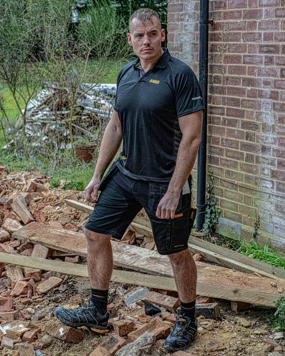 DeWalt Rutland Performance Polo Shirt for Men - Moisture Wicking Work Shirt with UV Protection - Ideal for Construction, Landscaping & Outdoor Jobs