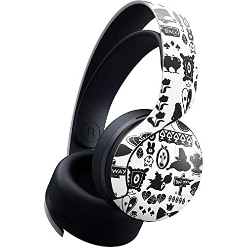 Officially Licensed Disney Alice in Wonderland (Animated) Silhouette Gaming Skin Decal for PS5 Pulse 3D Wireless Headset - Custom Protective Cover for Gaming Accessories - Perfect for PS5 Gamers & Disney Fans
