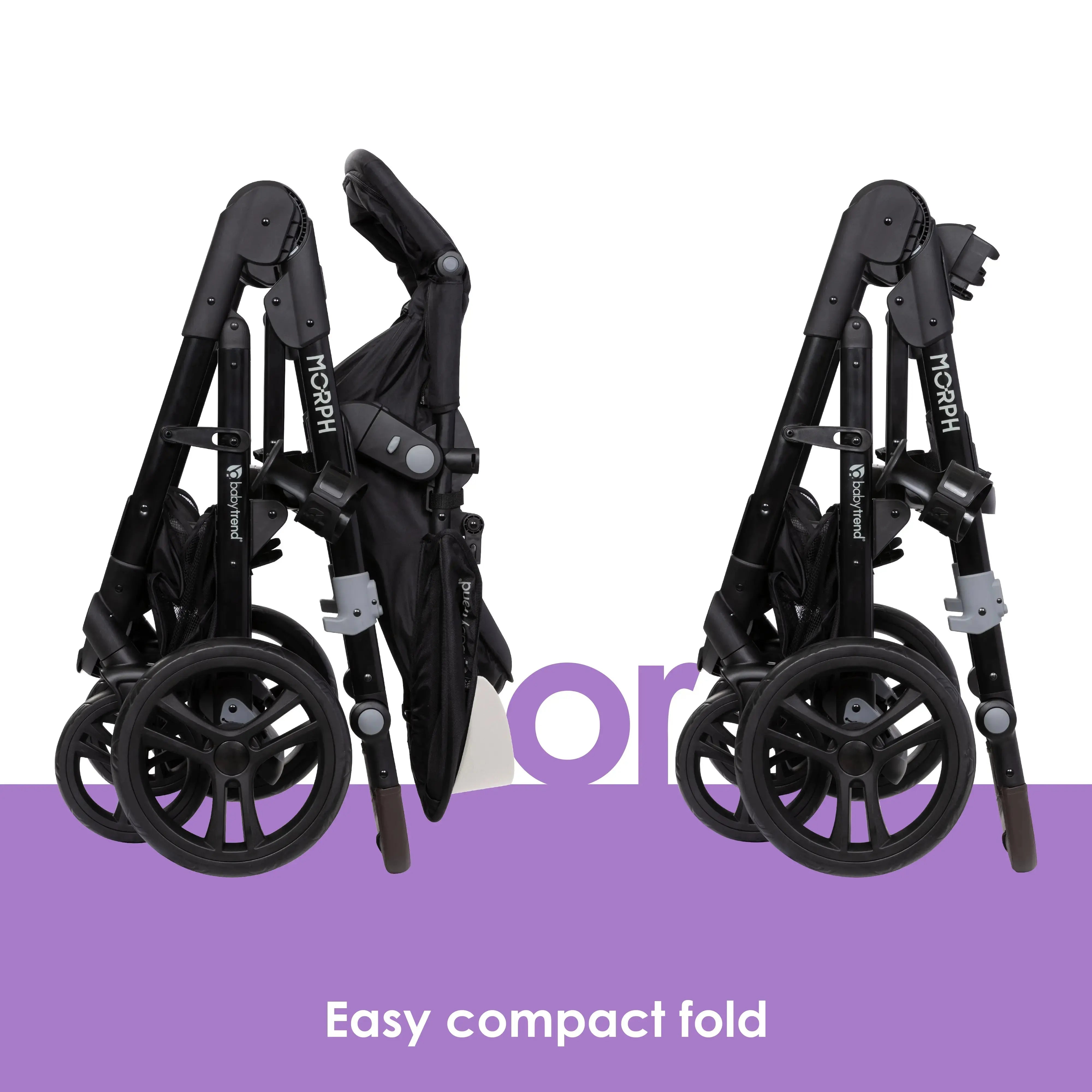 Morph Single to Double Modular Stroller Travel System with EZ Lift™ PLUS Infant Car Seat in Madrid Tan - Convertible Baby Stroller for Twins or Siblings, Lightweight & Compact for Travel, Shopping, and Daily Use (Target Exclusive)