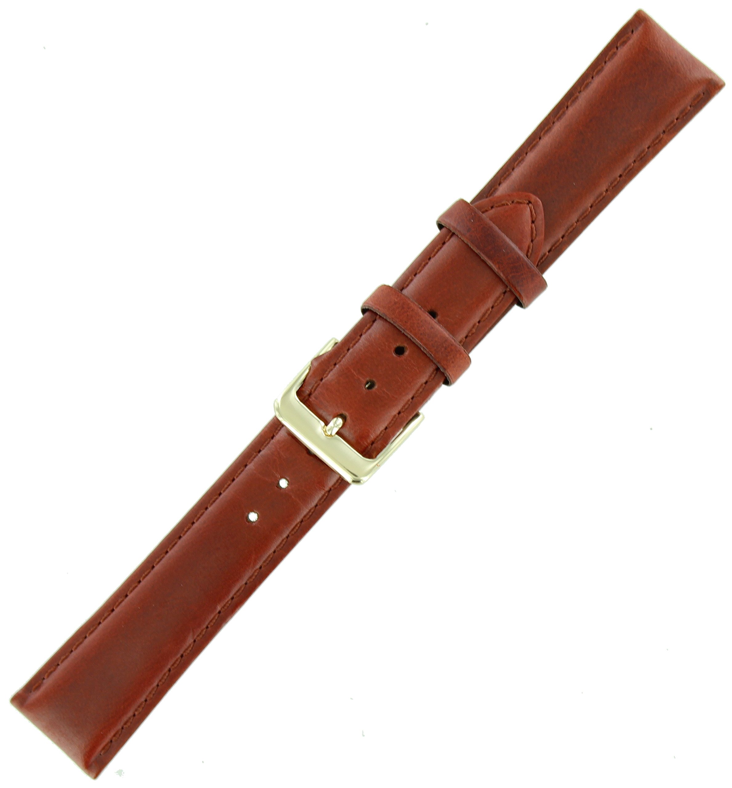 20mm Red Brown 534 Classic Oilskin Watch Band - Durable Leather Replacement Strap for Men's & Women's Watches - Perfect for Casual, Business & Outdoor Activities