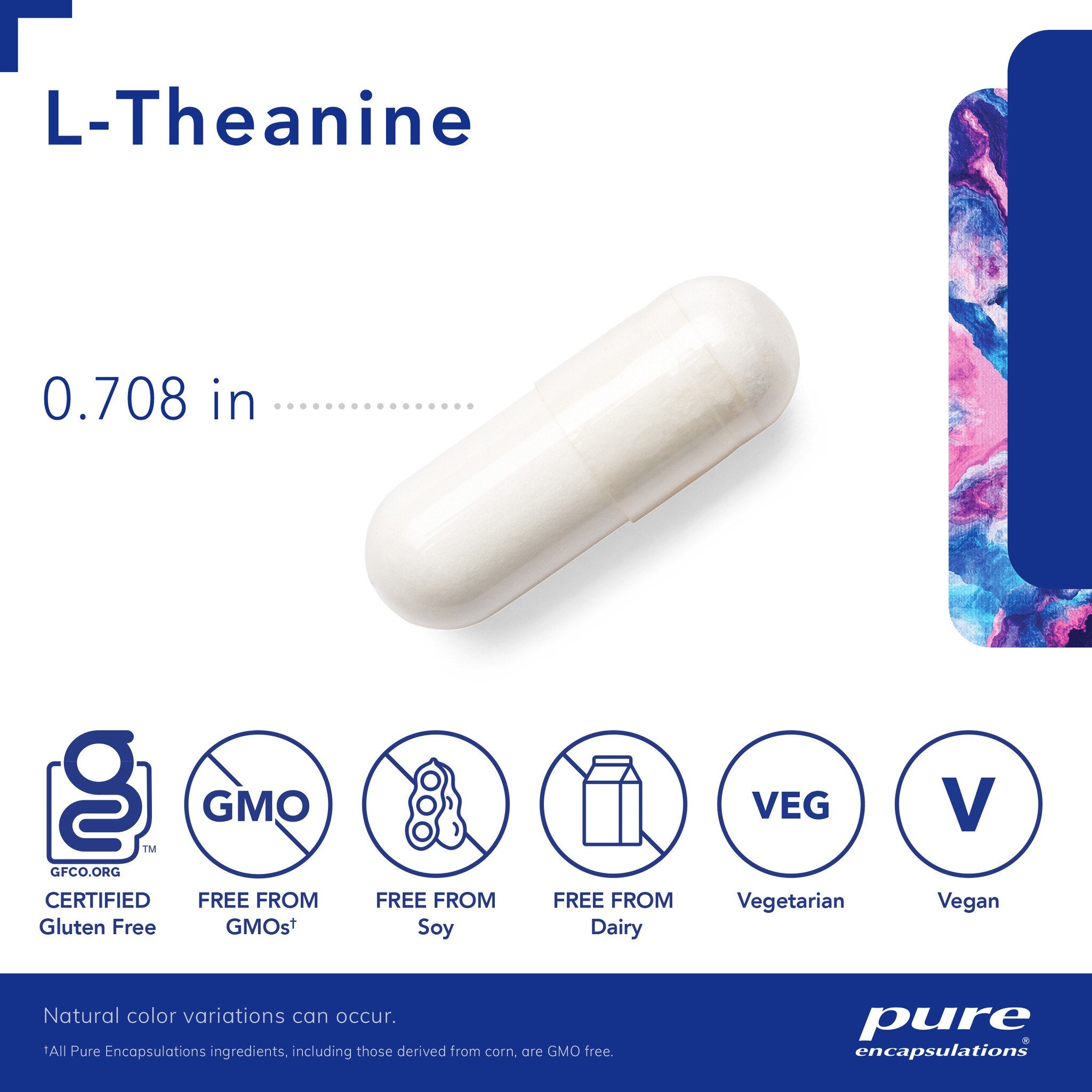 Pure Encapsulations L-Theanine 200mg | Stress Relief & Relaxation Supplement | Supports Calm Focus & Better Sleep | Vegan Capsules for Anxiety & Meditation
