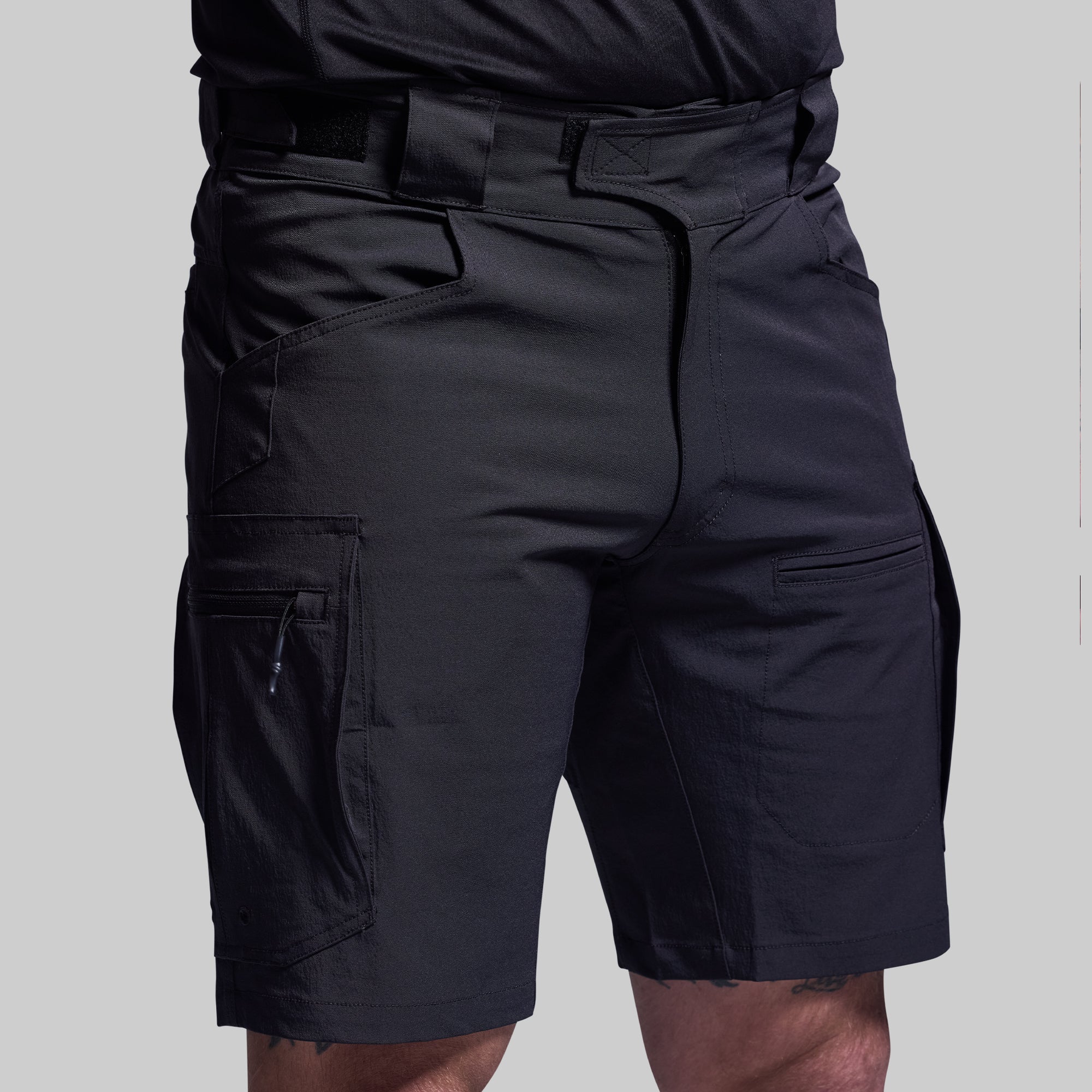 Scout Shorts for Men - Black Casual Athletic Shorts | Comfortable & Breathable for Running, Gym, Workout, and Everyday Wear