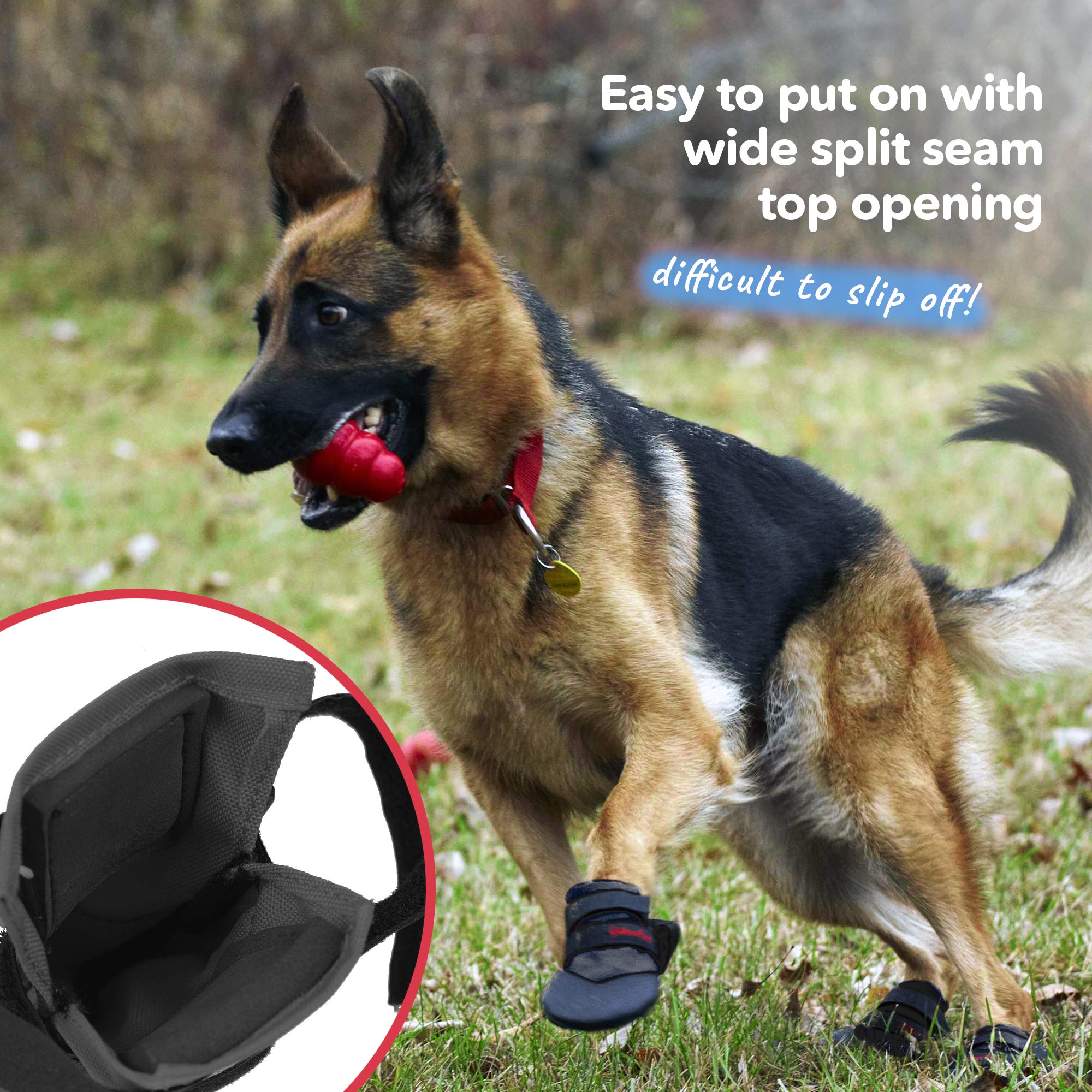 Durable Dog Boots for Hot Pavement - Heat & Water Resistant Dog Shoes with Paw Protection for XL Dogs (Size 11) - Perfect for Summer Walks, Hiking & Outdoor Adventures
