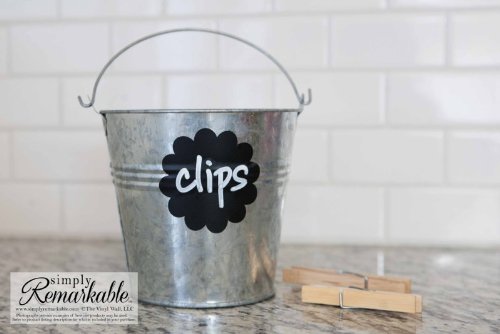 Flower Chalkboard Labels - 36 Reusable Adhesive Stickers for Organizing