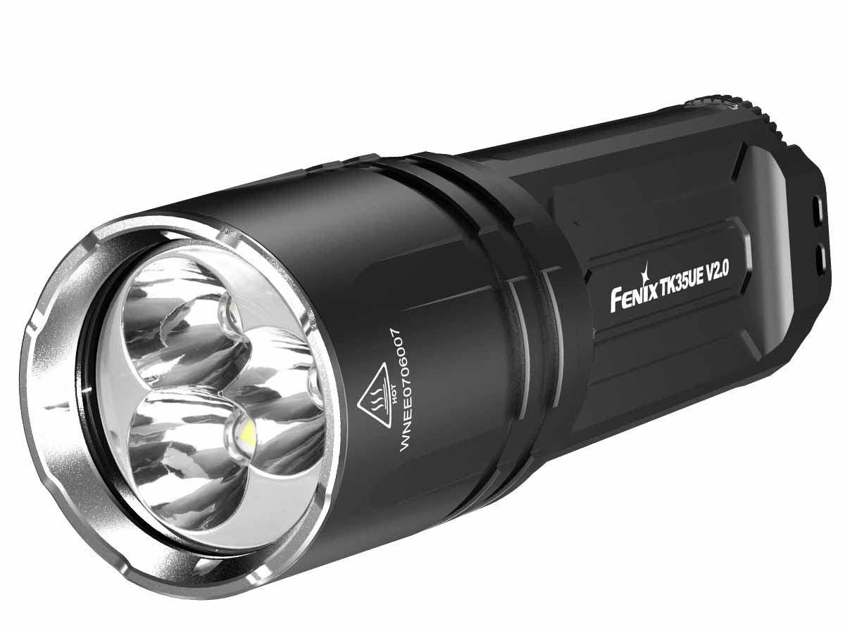 Fenix TK35UE V2.0 Rechargeable LED Flashlight - 3000 Lumens, Long Beam Distance, Waterproof - Perfect for Camping, Hiking, Emergency & Outdoor Adventures