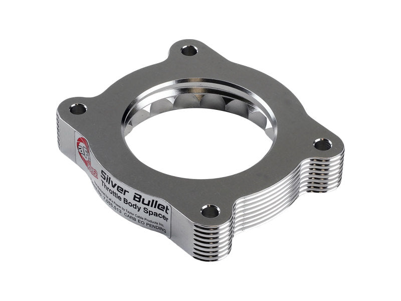 aFe 07-13 Chevrolet Silverado 1500 & GMC Sierra 1500 Silver Bullet Throttle Body Spacer - Performance Upgrade for Better Airflow & Horsepower - Ideal for Off-Roading & Towing