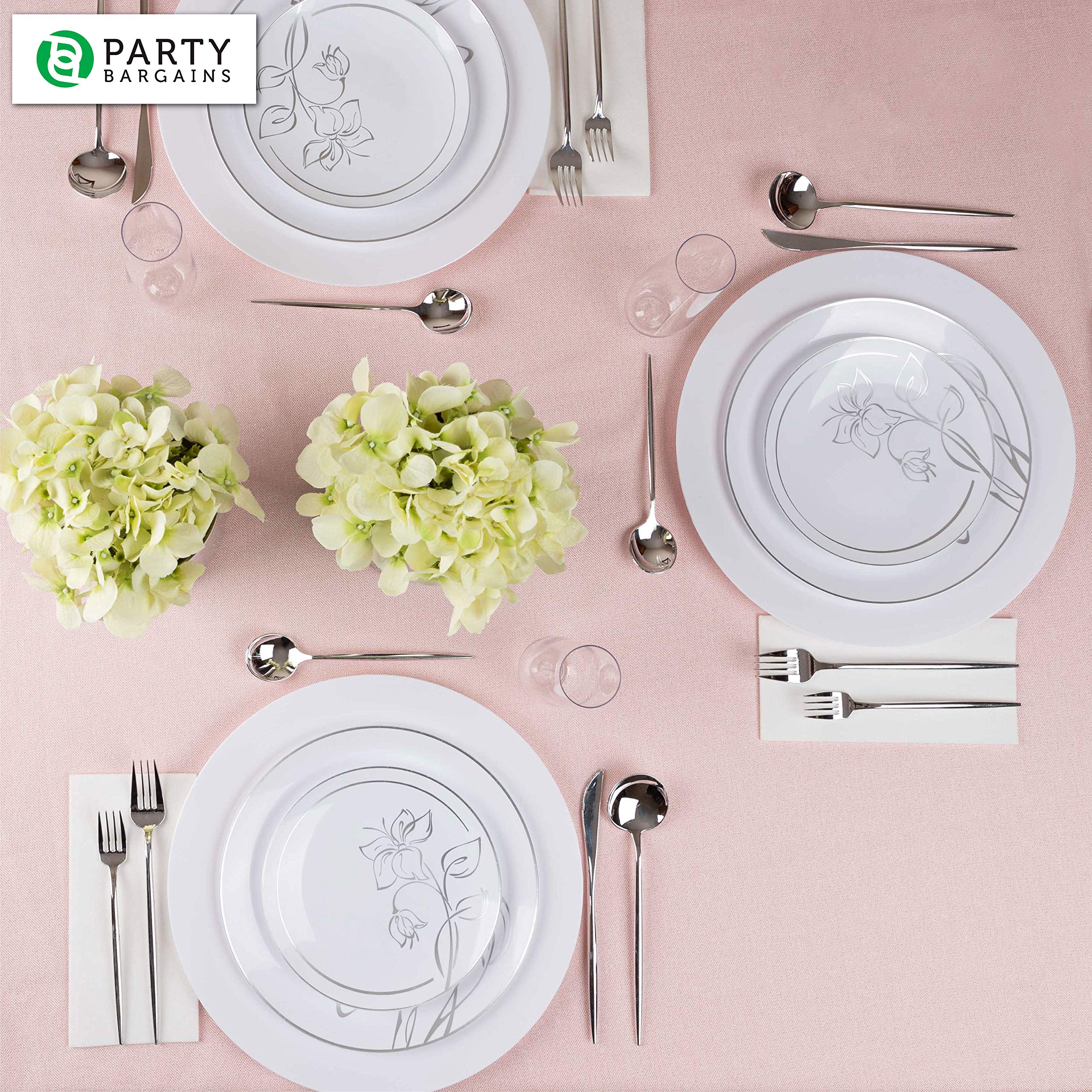 13-Inch White Disposable Charger Plates - 96 Pack Heavy-Duty Elegant Dinner Plates for Weddings, Banquets & Formal Events - Perfect for Buffet, Catering & Upscale Dining