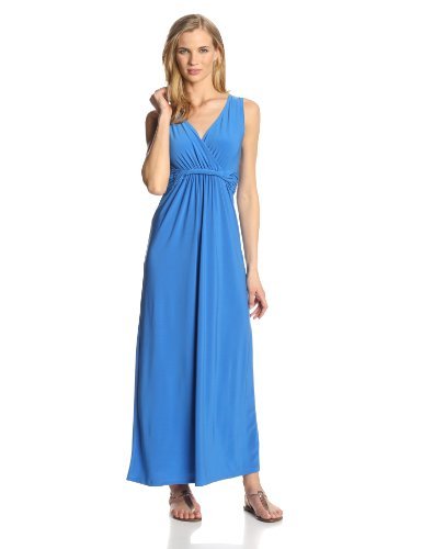 NY Collection Women's Sleeveless Surplice Cocktail Dress with Twist Detail at Waist - Perfect for Summer Parties, Weddings & Beach Vacations
