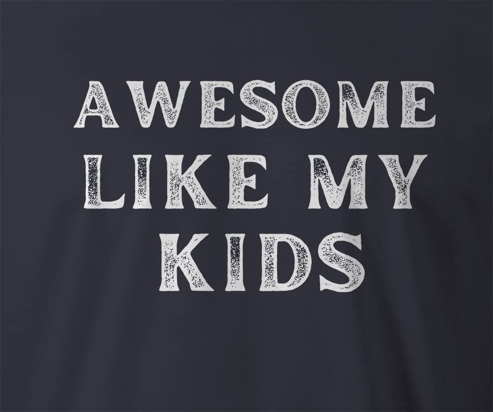 9 Crowns Men's Awesome Daughter Kids Son T-Shirt - Comfortable Family Matching Tees for Father's Day, Birthday & Casual Wear