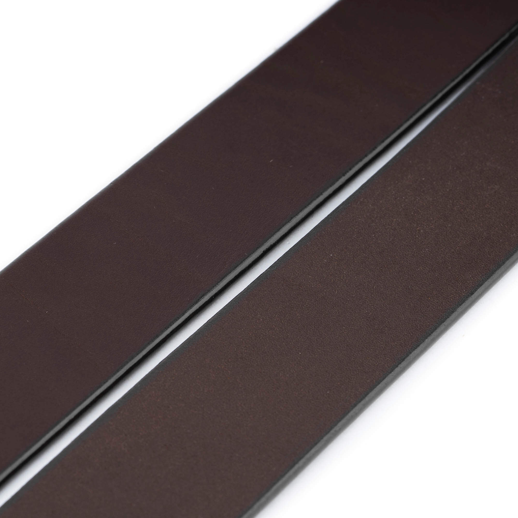 4.0 cm Genuine Brown Thick Leather Belt Replacement Strap for Montblanc Buckles - Premium Quality with Pre-Made Holes | Perfect for Business, Casual & Formal Occasions