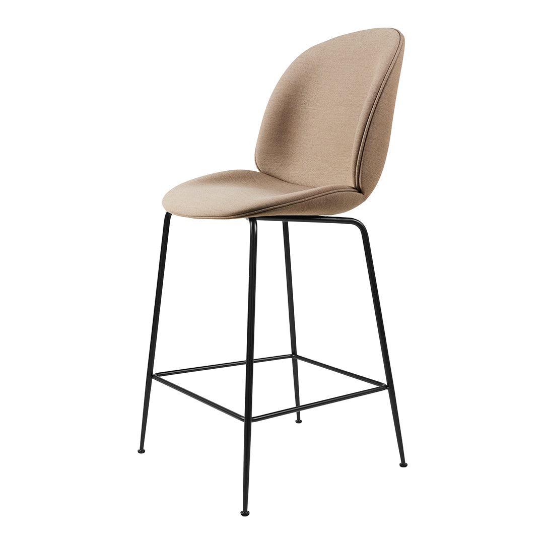 Beetle Counter Chair - Fully Upholstered Bar Stool for Kitchen Island, Breakfast Nook & Home Bar | Modern Dining Seat with Comfortable Cushioning