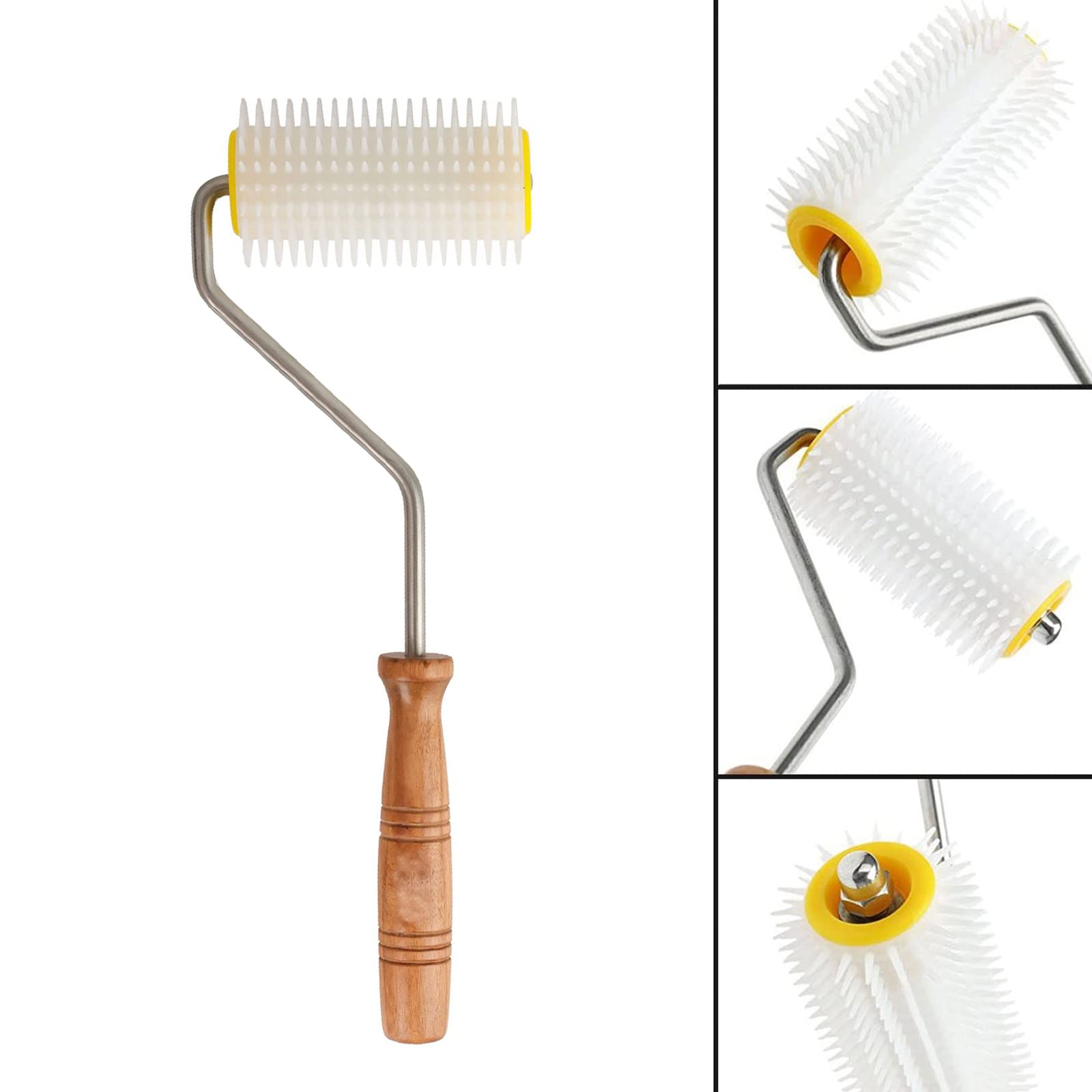Stainless Steel Honey Extractor & Uncapping Needle Roller - Professional Beekeeping Tool Kit for Harvesting Honey (Perfect for Home Beekeepers & Commercial Apiaries)
