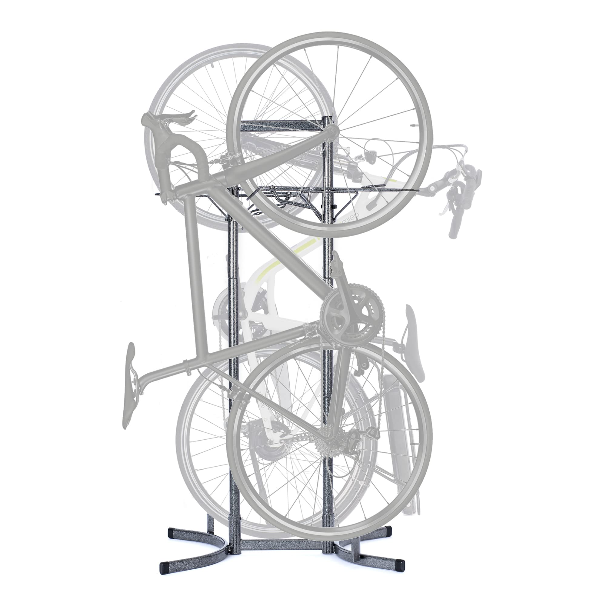 Delta Cycle Freestanding Bike Rack - No Drill Vertical Bicycle Storage for Garage & Home | Adjustable Gravity Stand for All Bike Types | Perfect for Small Spaces & Organized Storage