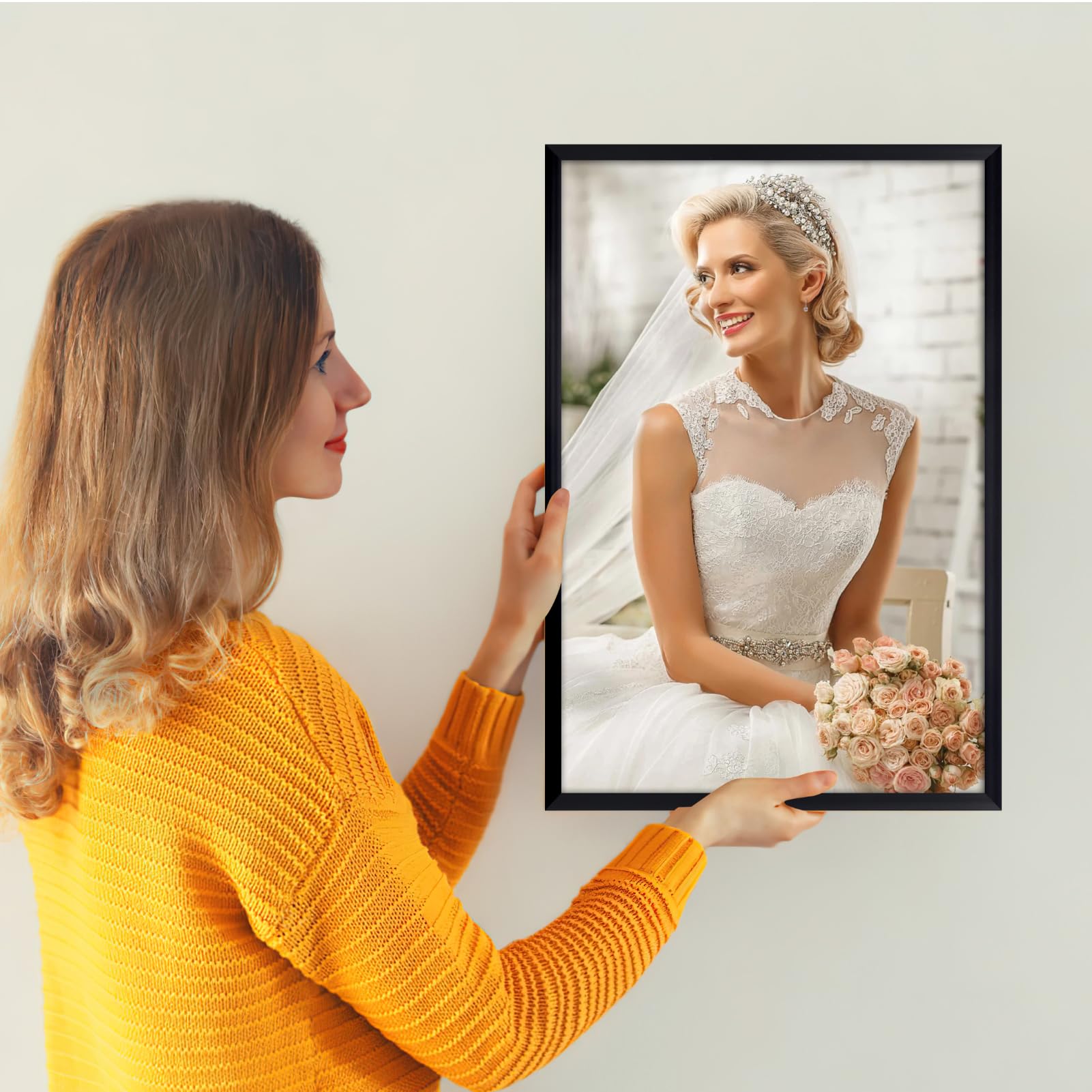 Giftgarden 12x18 Picture Frames Black - Set of 7 Wall Mount Poster Frames for 12x18 Photos | Perfect for Home Decor, Office Display & Gallery Wall Arrangement