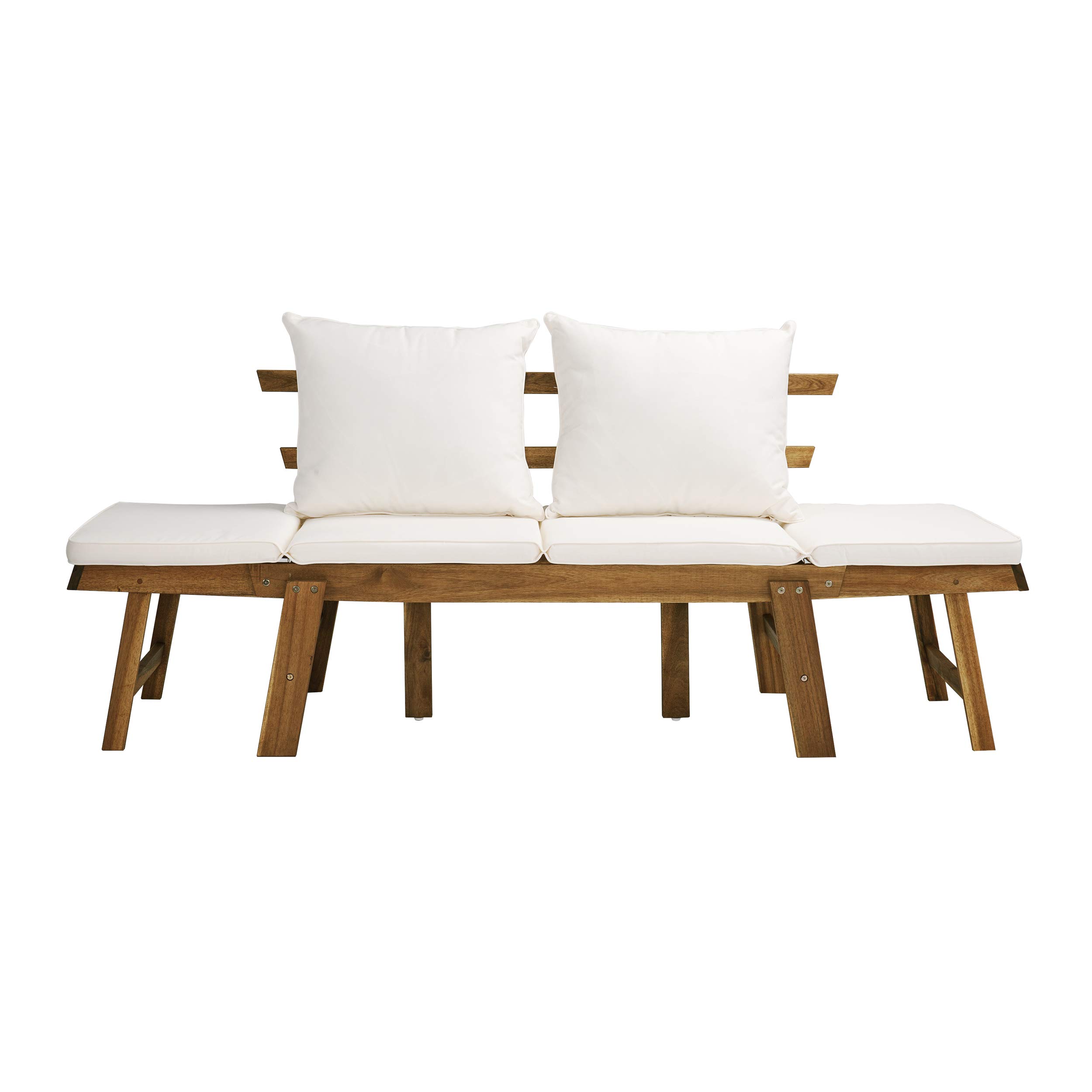 SEI Furniture Dolavon Outdoor Lounge Chair - Waterproof White Patio Chair for Poolside, Garden, and Backyard Relaxation | Comfortable All-Weather Resin Wicker Furniture