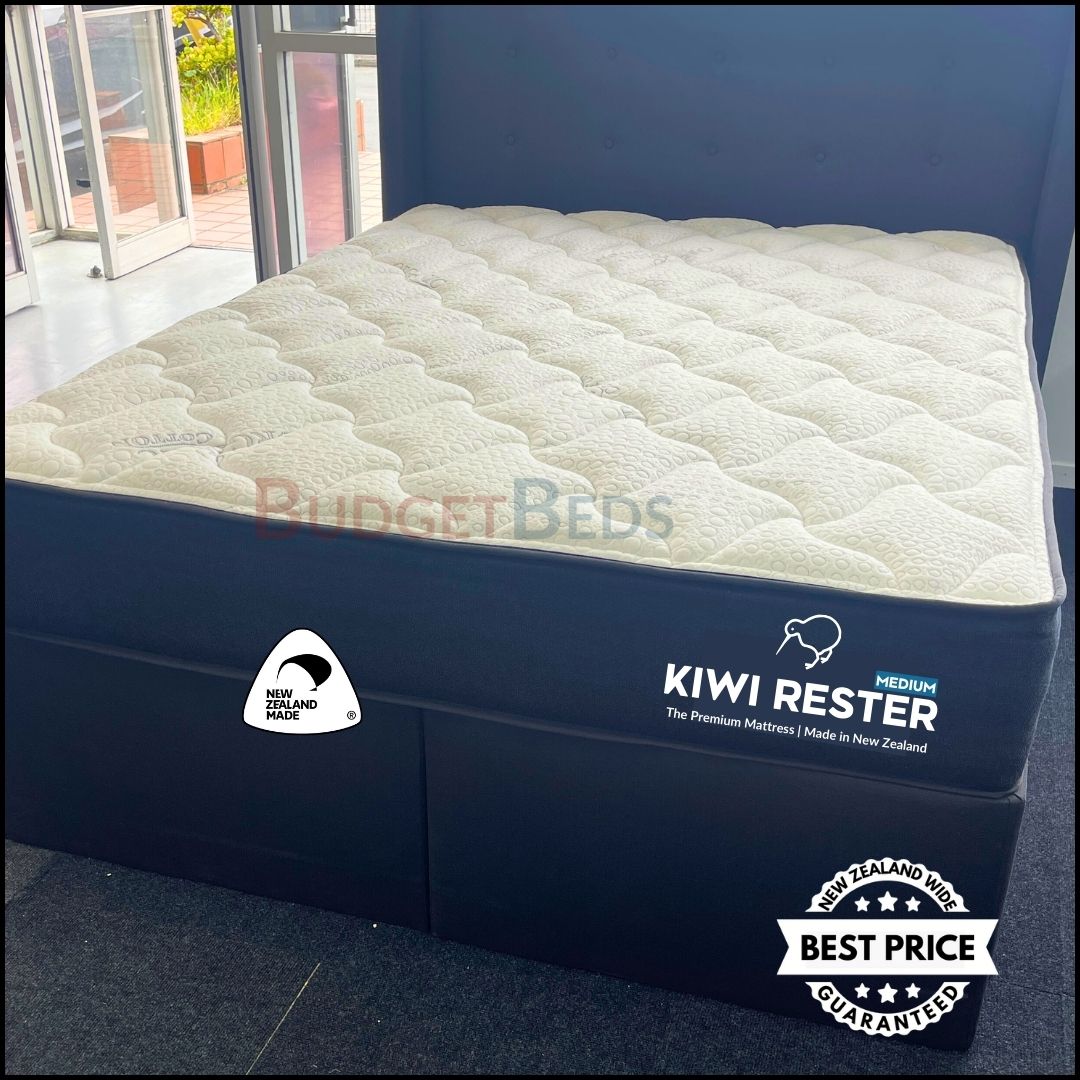Premium Kiwi Rester Pocket Spring Mattress - 100% New Zealand Made, Orthopedic Support for Back Pain Relief - Perfect for Bedrooms, Guest Rooms & Dormitories