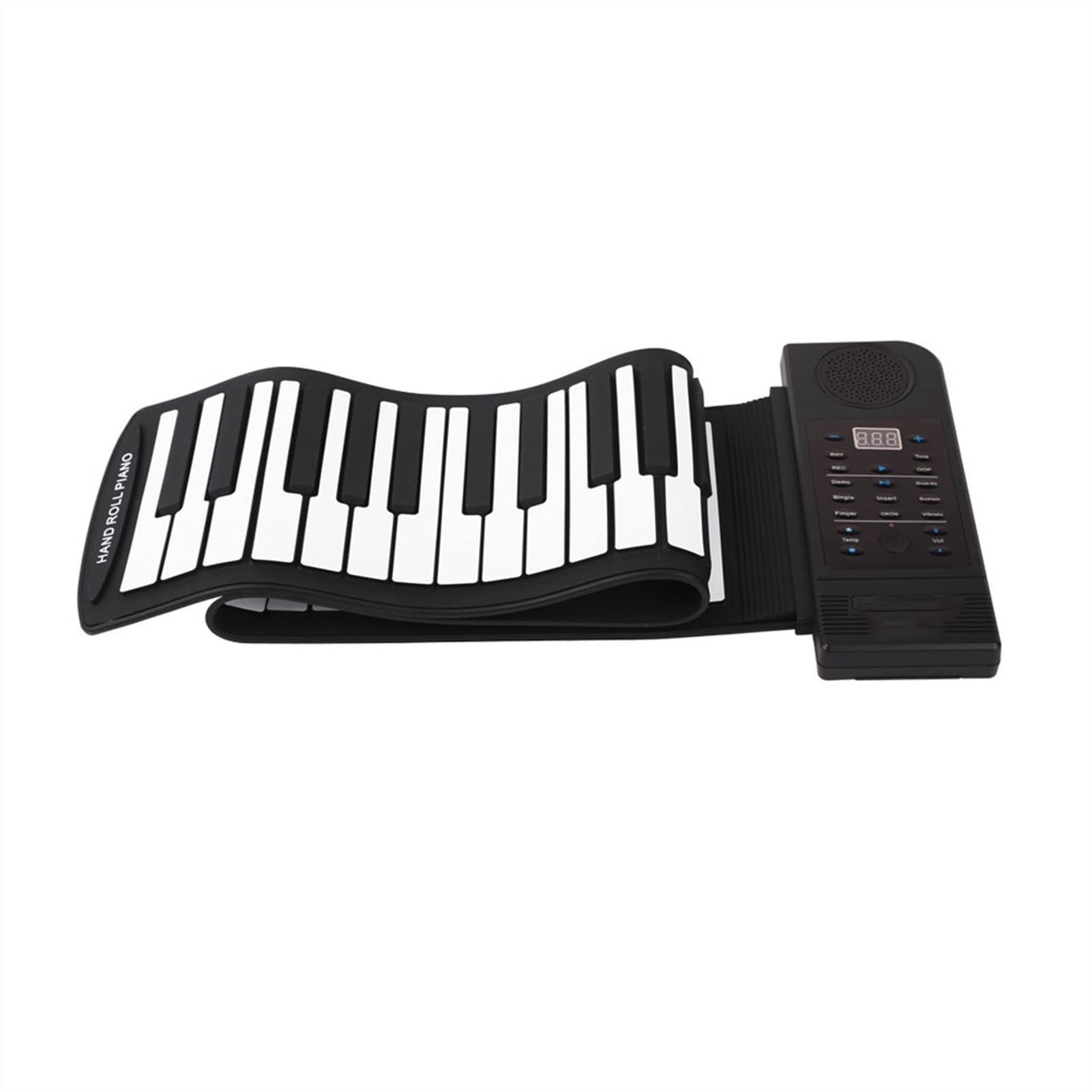 61-Key Portable Folding Piano with Thickened Soft Keyboard - Hand-Rolled Electronic Keyboard for Travel, Home Practice & Live Performance