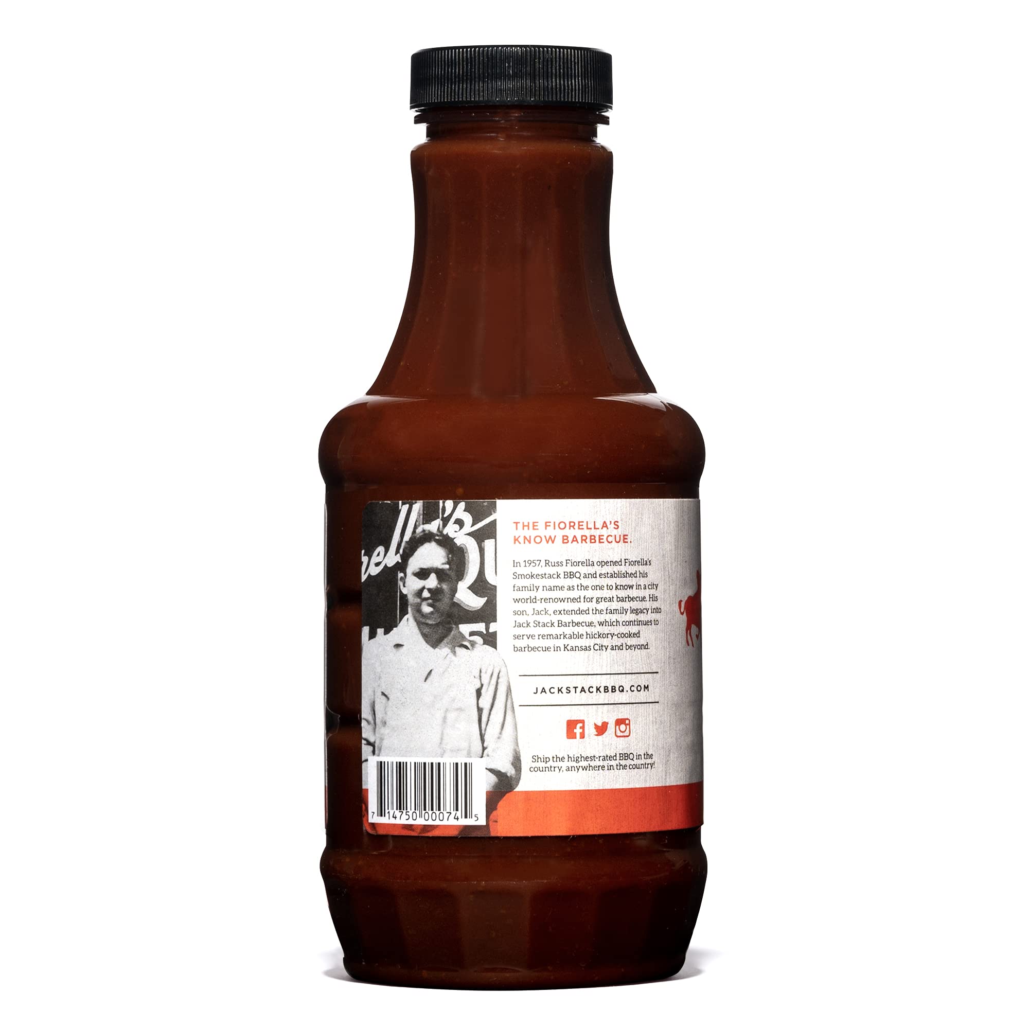 Jack Stack Barbecue Hot Sauce - Kansas City Cayenne Pepper BBQ Sauce 2 Pack (2x18oz) - Spicy Smoked KC BBQ Sauce for Ribs, Wings & Grilling - Authentic Kansas City Flavor