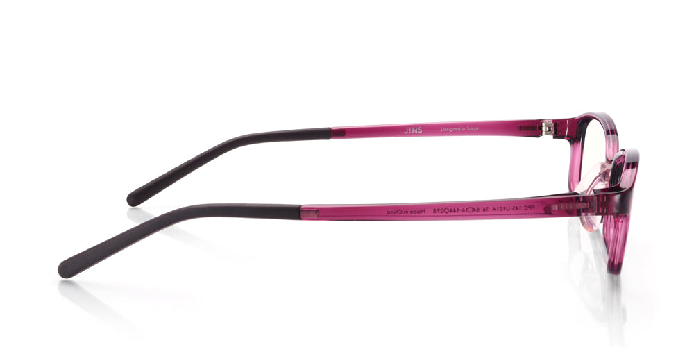 JINS SCREEN Boxed U101 Wine 76 - Blue Light Blocking Glasses for Computer & Digital Screen Use - Perfect for Office Work, Gaming, and Online Shopping
