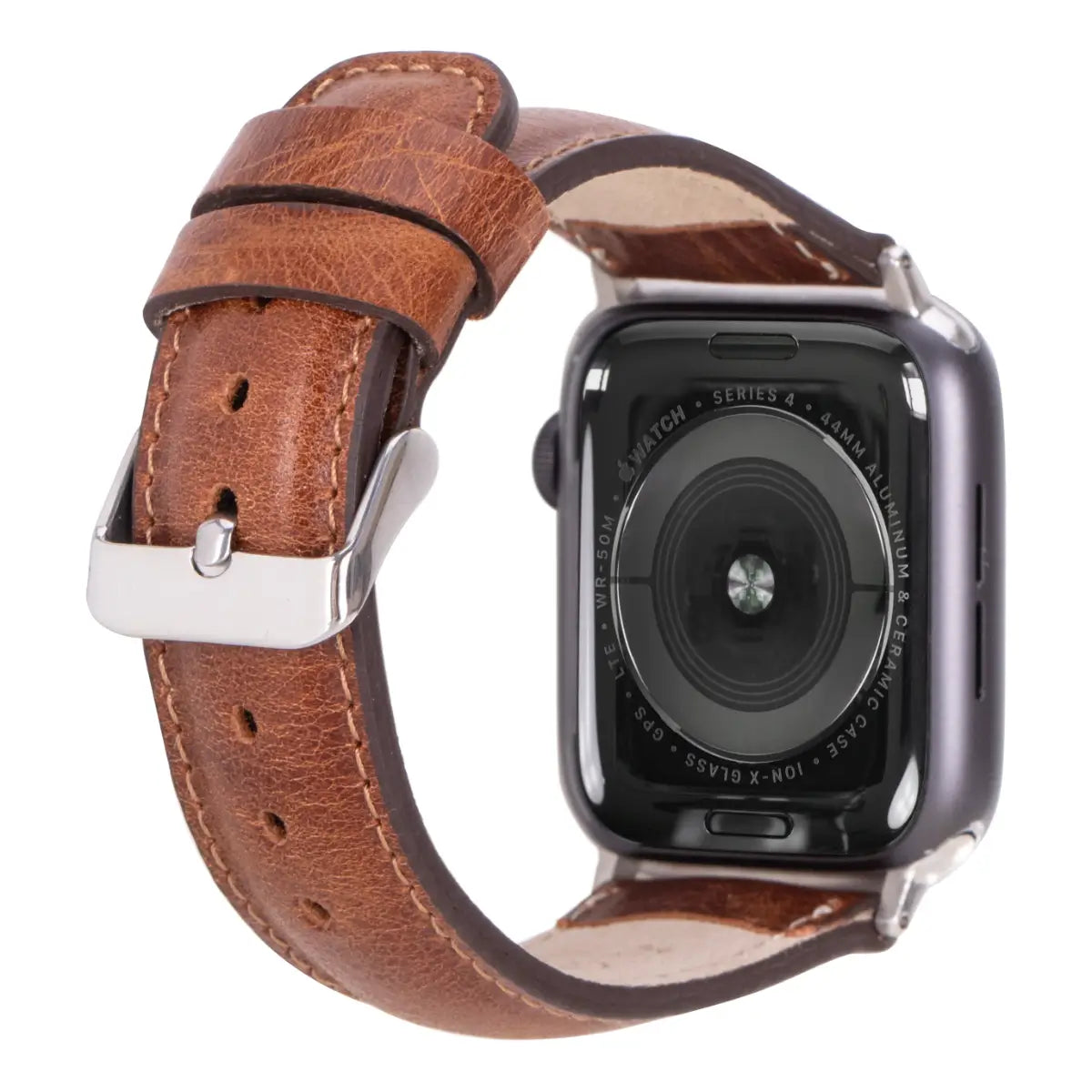 Premium Dark Brown Genuine Leather Apple Watch Band - Classic & Stylish for Men & Women - Perfect for Business, Casual & Everyday Wear