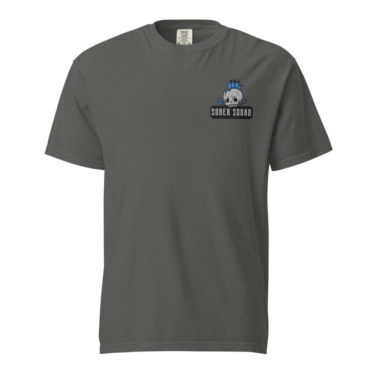 Sober Squad Embroidered Unisex Heavyweight Cotton T-Shirt - Comfortable Streetwear for Everyday Wear & Casual Outings