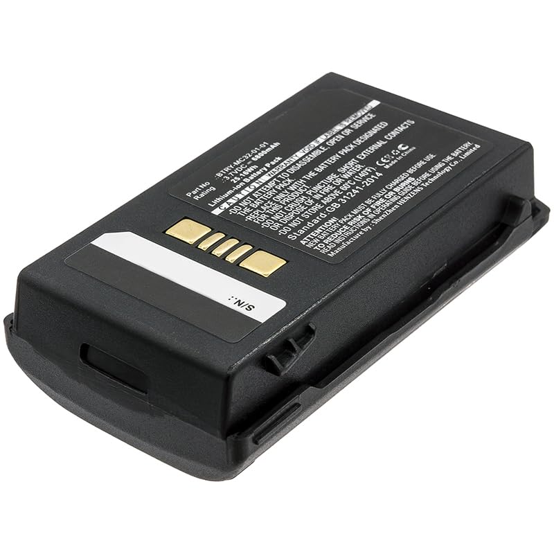 Synergy Digital Barcode Scanner Battery Replacement for Motorola BTRY-MC32-01-01 - 6800mAh Li-ion 3.7V Power Pack - Perfect for MC32 Barcode Scanners in Retail, Warehouse & Inventory Management