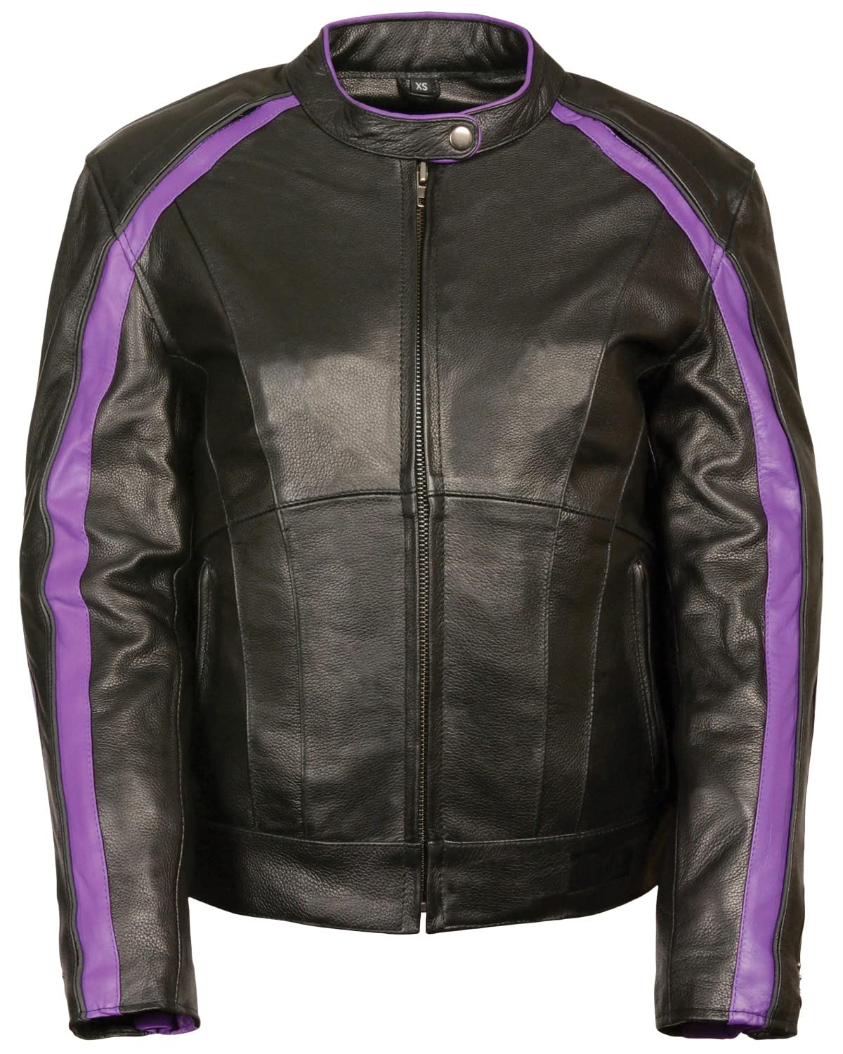 Milwaukee Leather Women's Stud & Wing Motorcycle Jacket 4XL Black - Biker Jacket for Women, Riding Gear, Cruiser Apparel for Harley Davidson & Street Bikes