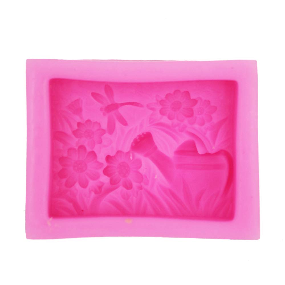 Longzang Flower Dragonfly Silicone Mold for DIY Soap Making, Candle Crafting & Resin Art – Handmade Soap Molds, Candle Molds & Resin Molds (S094) – Perfect for Home Decor, Wedding Favors & Gift Making