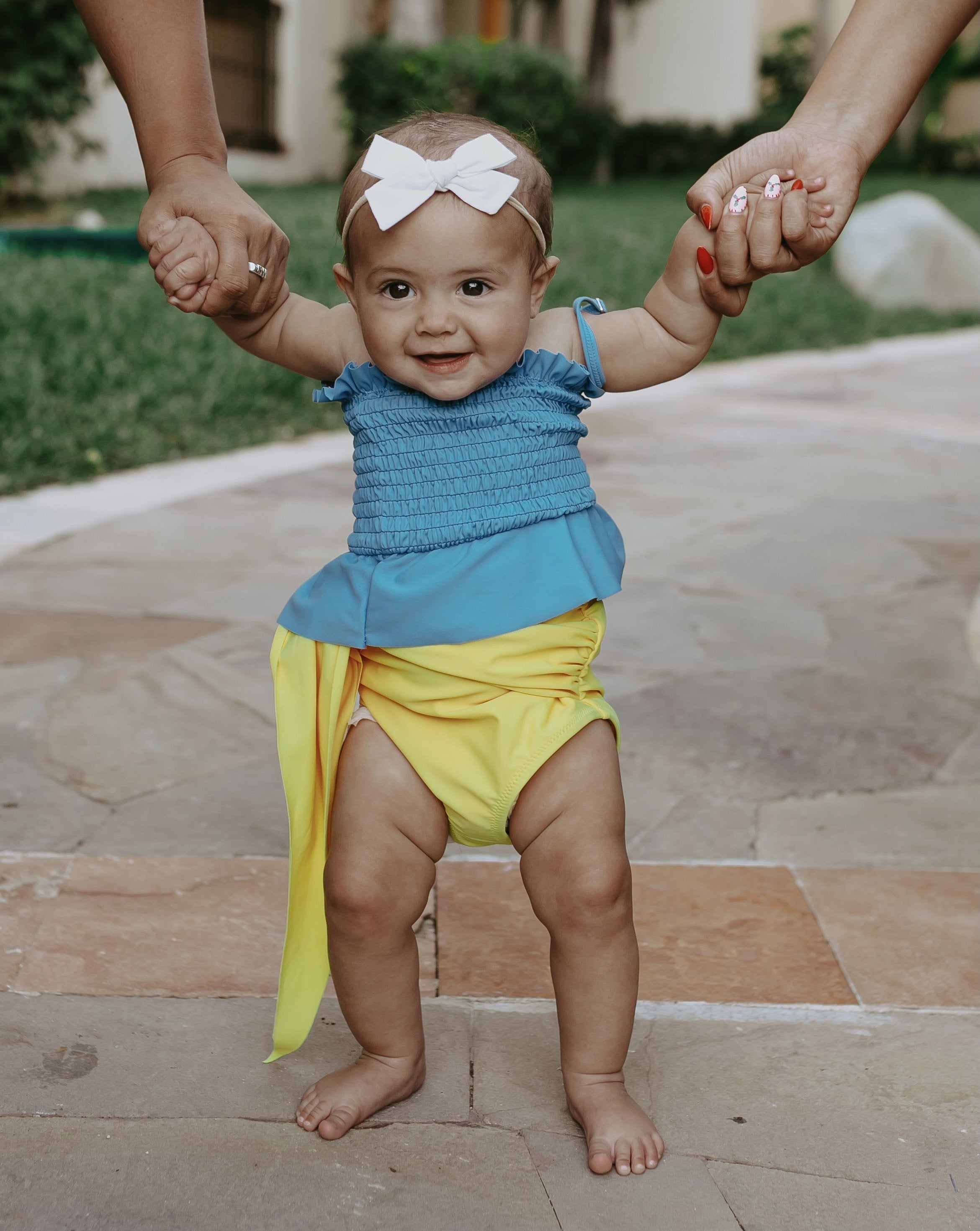 Snow White Inspired Girls' Tankini Swimsuit - Little Princess Two-Piece Set for Kids - Perfect for Pool, Beach & Summer Vacations