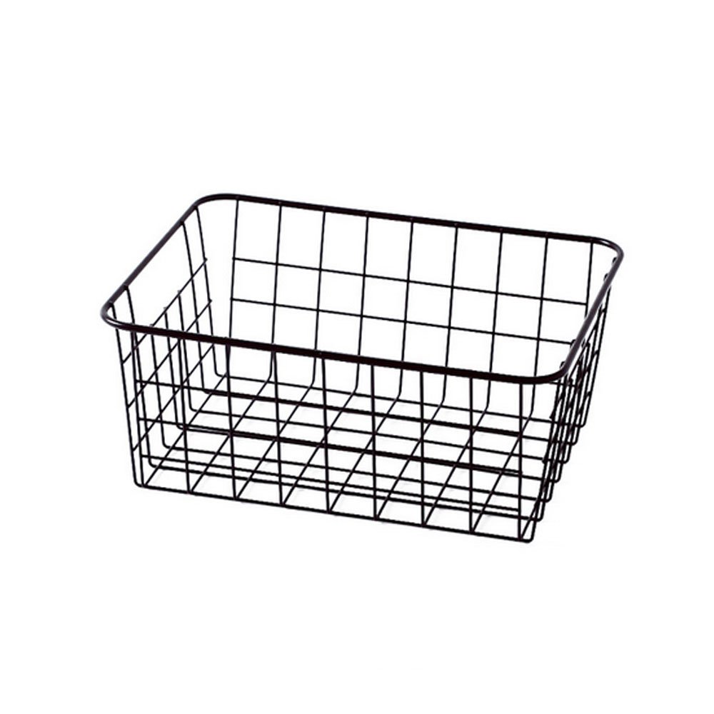 Sturdy Small Wire Storage Basket for Kitchen, Pantry, Home Office, Bathroom & Laundry Room - Perfect for Organizing Food, Papers & Household Items