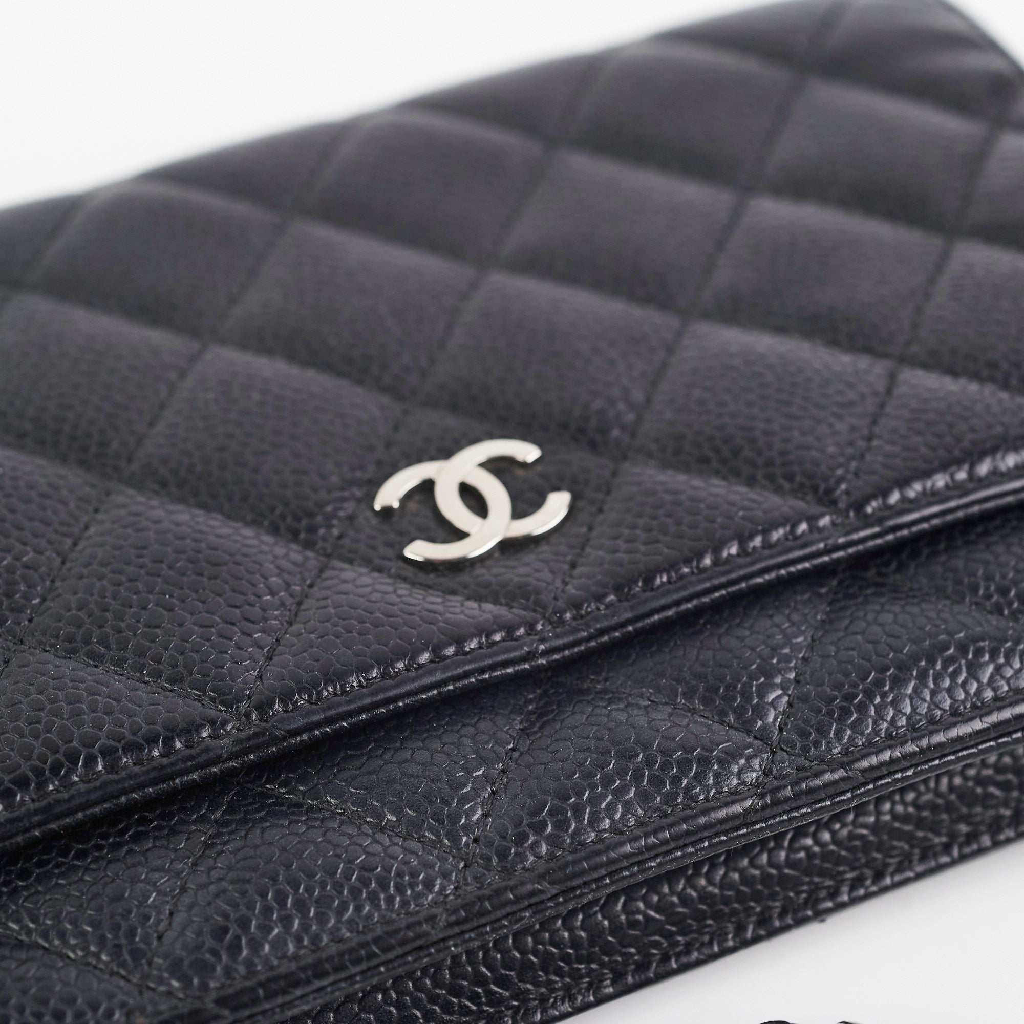 Chanel Caviar Leather Wallet on Chain WOC Crossbody Bag in Black | Luxury Designer Handbag for Women | Perfect for Evening Events, Parties & Daily Use