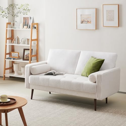 Loveseat Boucle White