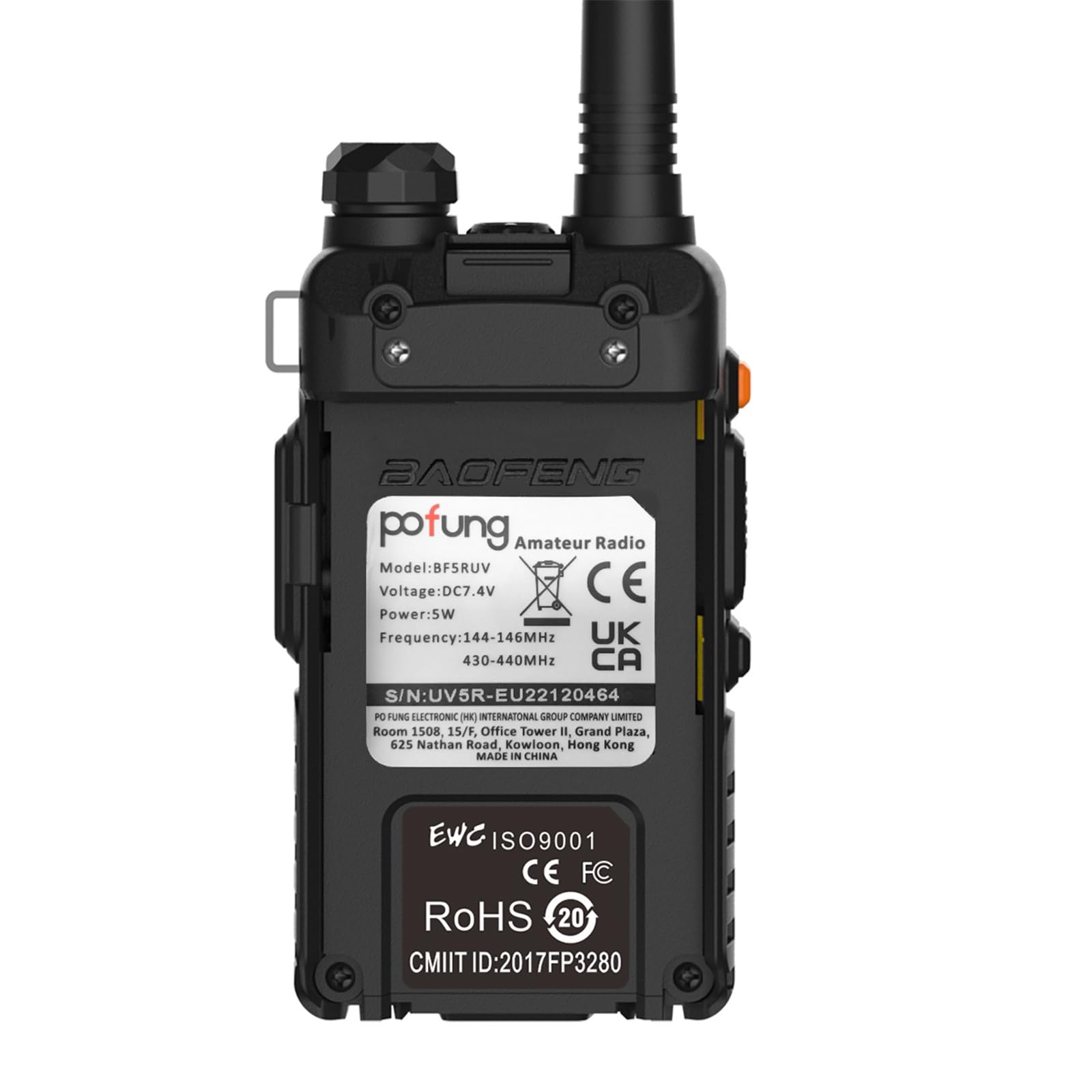 BF5RUV Dual Band VHF/UHF Walkie Talkie Radio (144-146MHz & 430-440MHz) - Long Range Two Way Communication with Charging Cable - Perfect for Outdoor Adventures, Construction Sites & Emergency Preparedness (2-Pack)
