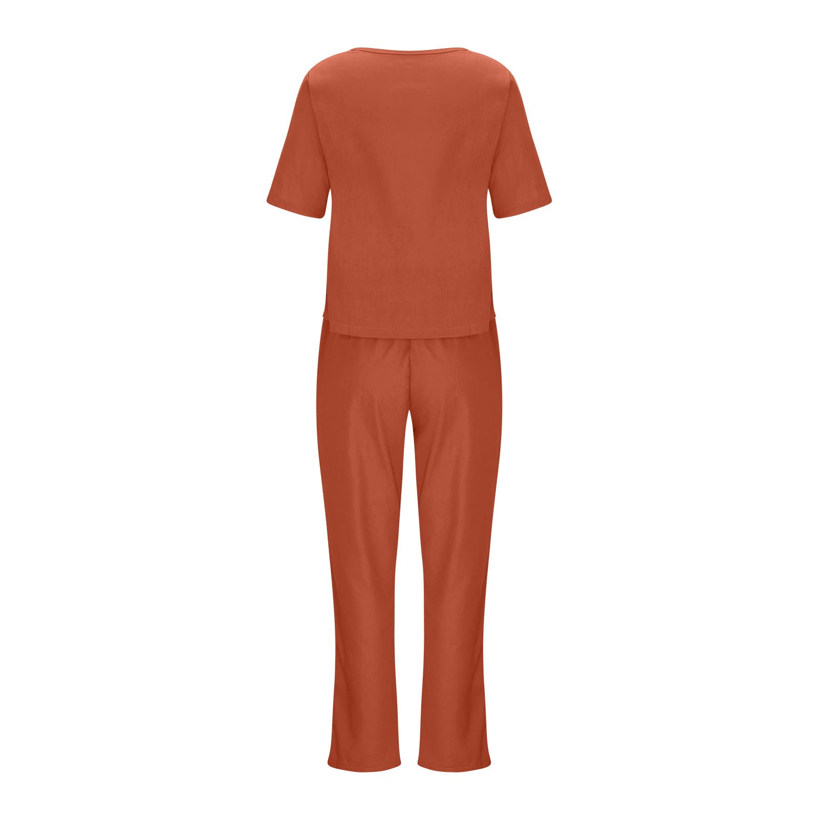 Women's 2-Piece Matching Short Set - Summer Lounge & Beach Outfit - Comfortable Cotton Shorts & Top Set for Casual Wear, Vacation, and Relaxation