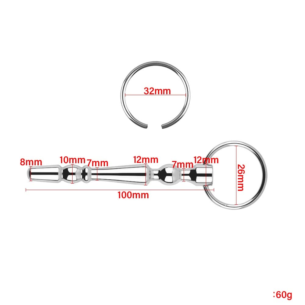 Metal Urethral Sound Penis Plug - Smooth Anal Dildo Sex Toy for Men | Urethral Dilator & Catheter Plug for Power Play | Perfect for BDSM, Prostate Stimulation & Advanced Masturbation