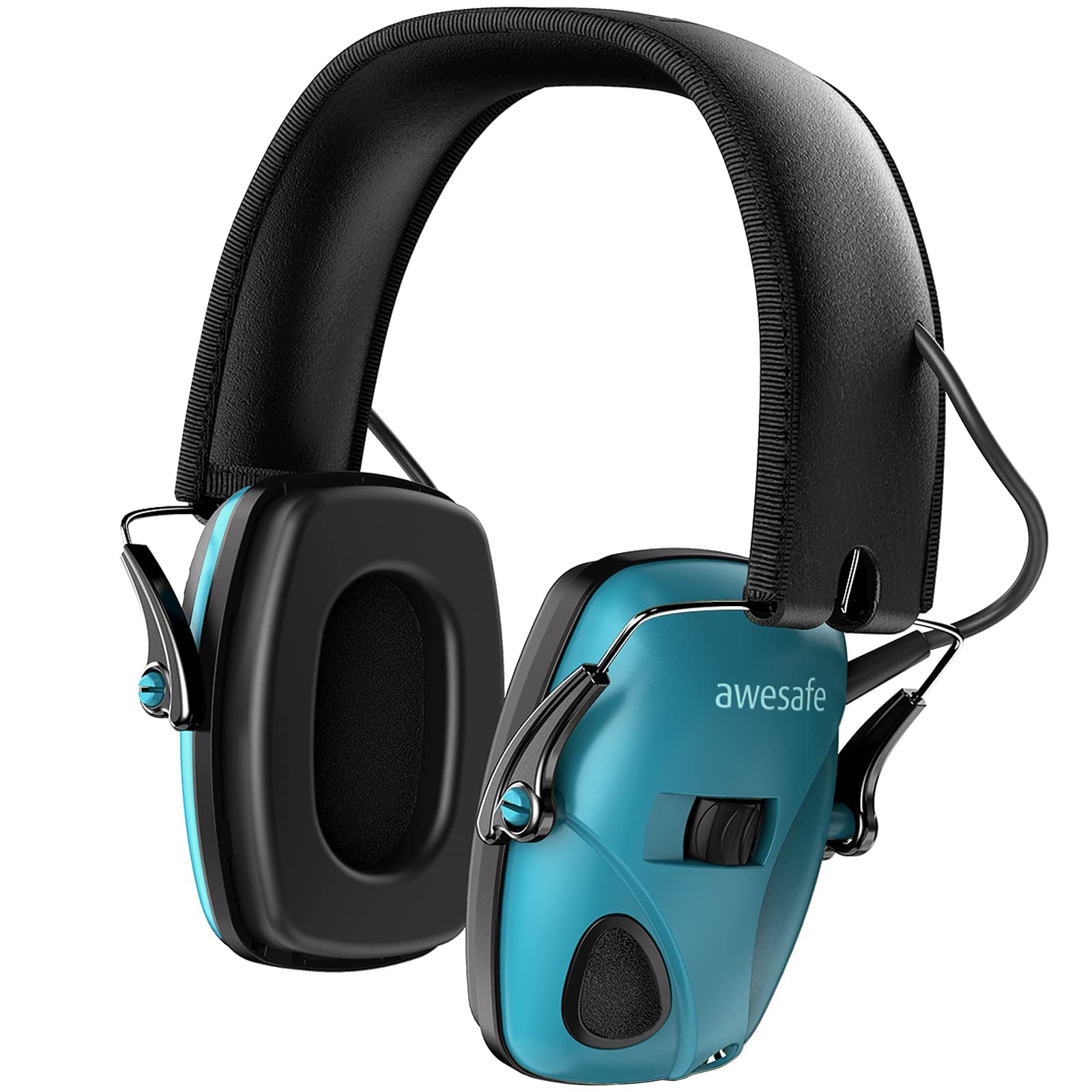 Awesafe Electronic Shooting Ear Protection - NRR 24dB Noise Canceling Headphones for Hunting, Shooting Range & Outdoor Sports | Comfortable Hearing Protection for Gun Enthusiasts & Professionals