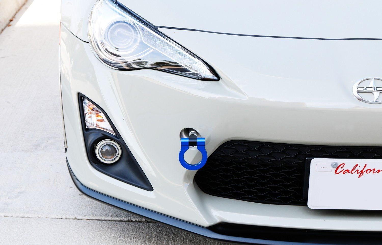 High-Performance Blue CNC Aluminum Tow Hook Ring - Compatible with Scion FRS, Subaru BRZ & WRX - Track Racing & Off-Road Accessory for Enhanced Safety & Style